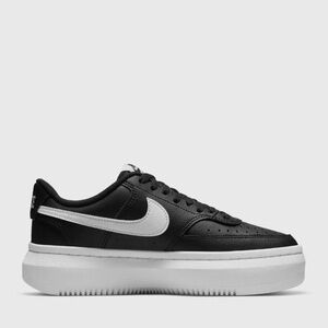 NIKE Court Vision Alta Platform Sneakers Black White 8.5